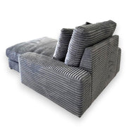 CELIA SOFA, SOFT AND UPRIGHT IN THICK RIBBED FABRIC, 180X135CM