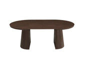 AMBER EXTENDABLE DINING TABLE -MDF LEGS WITH WALNUT EFFECT FINISH  MDF TABLETOP. MEASUREMENTS 120/160/200X120X75CM