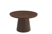 AMBER EXTENDABLE DINING TABLE -MDF LEGS WITH WALNUT EFFECT FINISH  MDF TABLETOP. MEASUREMENTS 120/160/200X120X75CM