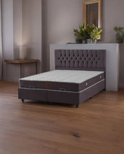 CAMAROTE CANAPÉ CUBA CON TERCIOPELO GRIS 140X190CM