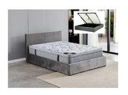 SIMPLY SOMMIER STORAGE BED WITH GREY VELVET 140X190CM