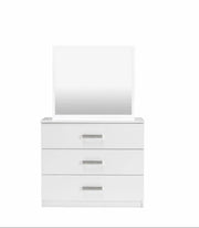 TOCADOR BLANCO CON ESPEJO Y MÚLTIPLES 3 CAJONES DE ALMACENAMIENTO