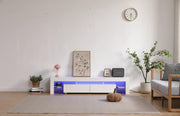 ECLIPSE TV UNIT WITH WHITE COLOR WITH DIFFRENT COLORS 180X35X38CM