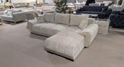 BONN CONVERTIBLE RIGHT CORNER SOFA WITH BEIGE FABRIC 260X50X90CM