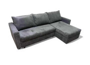 LINZ SOFA CONVERTIBLE WITH STORAGE IN GREY UPHOLSTERY 230X105X68CM