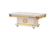 MESA DE CENTRO GUCCI CON COLORES BEIGE Y DORADO 120X65X50CM