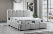 LA BASE CONFORT SET DE 160X200CM EN COLOR BEIGE COMBINA UN DISEÑO NUBOSO Y UN CONFORT SUPERIOR. SU ELEGANTE CABECERO TAPIZADO Y SU AMPLIA ZONA DE DESCANSO INCLUYEN CANAPÉ Y SIN COLCHÓN.
