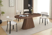 THE OURLET DINING TABLE FEATURES A WALNUT EFFECT MDF  BASE WITH A MATCHING WALNUT LOOK TABLETOP CREATING A WARM 180X90X75CM