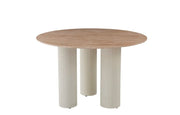 ANAIS 120X75CM DINING TABLE FEATURES A TRAVERTINE EFFECT CERAMIC TOP WITH BEIGE METAL LEGS.