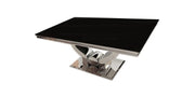 MESA DE CENTRO TROFY CON ACABADO NEGRO QUE MIDE 120X70X49CM