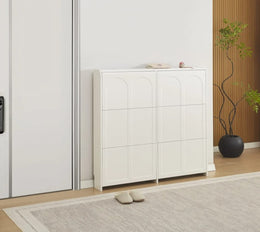 BEYROUTH SHOE CABINET WITH WHITE EFFECT MEASURING 112X120X17CM