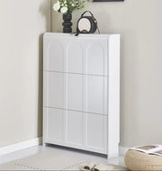 BEYROUTH SHOE CABINET IN MDF WITH WHITE EFFECT MEASURING 112X80X17CM