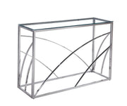 CALVIN SILVER TRANSPARENT CONSOLE 120X40X78CM