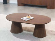 ICÓNICA MESA DE CENTRO DE NOGAL QUE MIDE 120X70X45CM