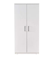 WARDROBE WITH 2 DOORS IN WHITE COLOR MEASURING 87X45X180CM