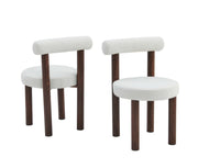 IRINA CHAIR WITH WALNUT EFFECT LEGS AND VELVET BEIGE SEAT.MEASURING 50X50X80CM