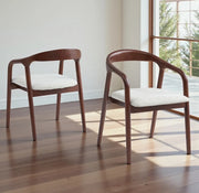 CARLYON CHAIR WITH WALNUT EFFECT LEGS AND BEIGE VELEVT SEAT.MEASURING 67X53X72CM