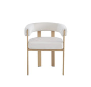 VAIANA CHAIRS WITH OAK EFFECT LEGS AND BEIGE VELVET SEAT.MEASURING 51X51X72CM