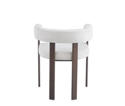 VAIANA CHAIRS WITH WALNUT EFFECT AND BEIGE VELVET SEAT.MEASURING 51X51X72CM