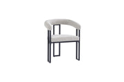 SILLA NAIA CON PATAS DE METAL NEGRO Y ASIENTO CAPUCHINO.