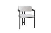 SILLAS MELLOW CON PATAS NEGRAS Y ASIENTO DE TWEED EN ACABADO COLOR CAFÉ CON LECHE. MEDIDAS 50X49X79CM