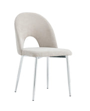 TEDDY CHAIR IN MOCHA CHENILLE WITH SILVER LEGS.