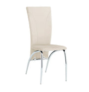 DUNA CHAIRS WITH BEIGE VELVET WITH SILVER FEETS.