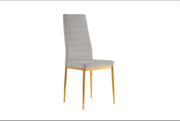 TOLIA CHAIRS IN MOCHA VELVET IN GOLD FEETS.MEASURING 39.5X39X95CM