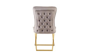 SILLAS GABRIELLE CON PATAS DORADAS CON TERCIOPELO TOPO DE 53X49X95CM