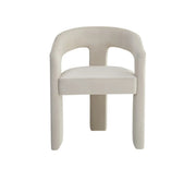 MAESTRO CHAIRS IN BEIGE VELVET.MEASURING 60X46X76CM