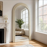 BALI MIRROR IN BEIGE FINISH MEASURING 160X80CM