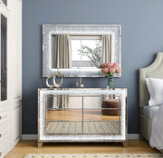 MIRROR WITH LED WITH 2 COLORS WHITE /BEIGE MEASURING 120X80CM