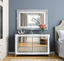 MIRROR WITH LED WITH 2 COLORS WHITE /BEIGE MEASURING 120X80CM