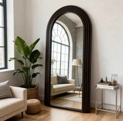 BALI MIRROR IN WALNUT FINISH MEASURING 160X80CM