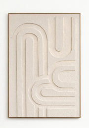 ORGANIC BEIGE FRAME MEASURING 120X80CM