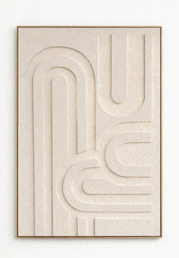 ORGANIC BEIGE FRAME MEASURING 120X80CM