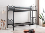 FRED BUNK BED IN BLACK MEASUIRNG 90X190CM WITHOUT MATRESS.