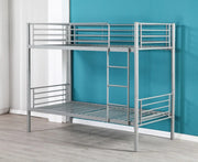 LUNA SEPRABLE BUNK BED IN GRAY METAL MEASURING 90X190 + 90X190CM WITHOUT MATRESS.