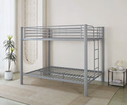 COLOSSE BUNK BED IN EPOXY GREY METAL 140X190CM + 140X190CM WITHOUT MATRESS.