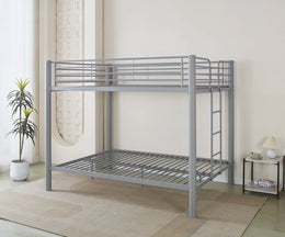 COLOSSE BUNK BED IN EPOXY GREY METAL 140X190CM + 140X190CM WITHOUT MATRESS.