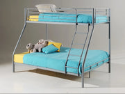 BOB BUNK BED IN GREY METAL MEASUIRNG 140X190CM BOTTOM + 90X190 CM TOP.WITHOUT MATRESS.