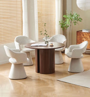VICTORIA WALNUT EFFECT TABLE MEASURING 110CM