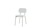 AZRA CHAIR WITH TAUPE METAL LEGS AND A HERITAGE BEIGE FABRIC SEAT.MEASURING 44X43X80CM