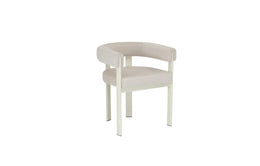 VAIANA CHAIR WITH BEIGE METAL LEGS AND BEIGE VELVET SEAT.MEASURING 51X51X72CM