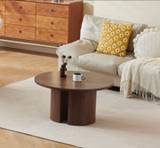 VICTORIA COFFEE TABLE WITH WALNUT EFFECT FINISH. MEASUIRNG 90X45CM