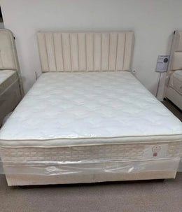 BELLA BED IN BEIGE VELVET WITH CANAPE INCLUDE ,WITHOUT MATTRESS . MEASURMENT 140x190cm , 160x200cm , 180x200cm