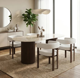 VAIANA CHAIR WITH WALNUT EFFECT LEGS AND BEIGE VELVET SEAT.