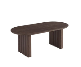 ROME COFFEE TABLE WITH WALNUT EFFECT LEGS AND WALNUT WOOD EFFECT TOP MEASUREMENT 120X60X45CM