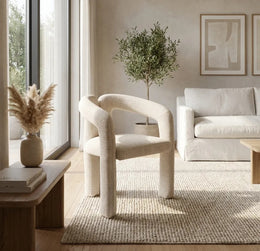 A SIERRA CHAIRS WITH CREMONA BEIGE FABRIC.
