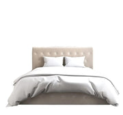 CORSICA CAMA WITH SOMMIER STORAGE WITH BEIGE VELVET 160X200CM